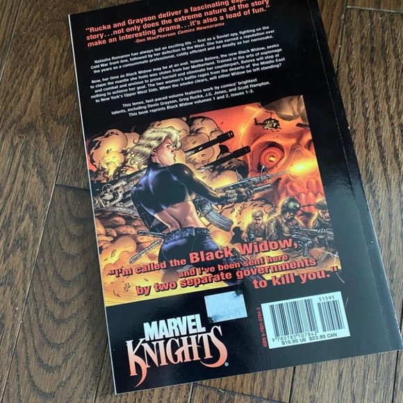 BLACK WIDOW MARVEL KNIGHTS PAPERBACK - Picture 4 of 5